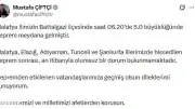 İçişleri Bakanı Mustafa Çiftçi: "Olumsuz bir durum bulunmamaktadır"