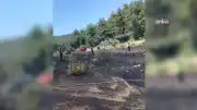 İzmir Bornova'da Otluk Alanda Çıkan Yangın Kontrol Altına Alındı
