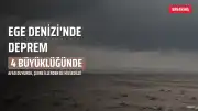 Ege Denizi'nde 4 büyüklüğünde deprem kaydedildi