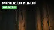 Fransa'da Sarı Yelekliler Eylemlerinde 1314 Gözaltı