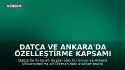 Datça ve Ankara'da Özelleştirme Kapsamı Genişliyor: Plajlar ve Üniversite Arazileri Dahil