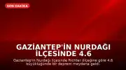 Gaziantep'in Nurdağı ilçesinde 4.6 büyüklüğünde deprem kaydedildi