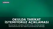 Okulda Tarikat İstemiyoruz Açıklaması Nedeniyle Verilen Kınama Cezası İptal Edildi