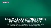 Yaz Meyvelerinde Fahiş Fiyatlar Tüketiciyi Zorluyor