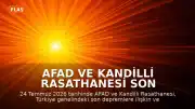 AFAD ve Kandilli Rasathanesi Son Depremler Verilerini Paylaştı