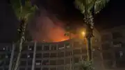 Alanya'da Bir Otelin Çatısında Yangın Çıktı