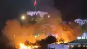 Ankara Kalesi Çevresindeki Ot Yangını Kontrol Altına Alındı