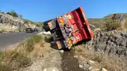 Antalya Akseki'de Yangın Müdahale Aracının Devrilmesi Sonucu Kaza Meydana Geldi