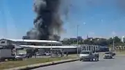Arnavutköy Bolluca'da Fabrika Yangını