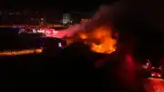 Bursa Yıldırım'da Geri Dönüşüm Tesisinde Yangın: Alevler Dronla Kaydedildi