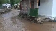 Erzurum Oltu'da Sağanak Yağış Sel Felaketine Yol Açtı