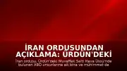 İran Ordusundan Açıklama: Ürdün'deki ABD Hava Üssü İHA'larla Hedef Alındı