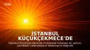 İstanbul Küçükçekmece'de Motosikletli Şahsın Silahlı Tehdit Anları Kamerada