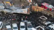 İzmir Bornova'da Yediemin Otoparkında Yangın: 62 Araç Kullanılamaz Hale Geldi