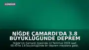 Niğde Çamardı'da 3.8 Büyüklüğünde Deprem Meydana Geldi
