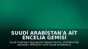 Suudi Arabistan'a Ait ENCELIA Gemisi Kızıldeniz'de Vuruldu