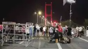 15 Temmuz Şehitler Köprüsü "Asırlık Gece" Belgeseli Çekimleri Nedeniyle Trafiğe Kapatıldı