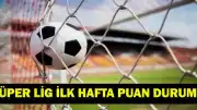 Süper Lig'de İlk Hafta Puan Durumu Oluştu: Takımların Sıralamadaki Yeri Belli Oldu