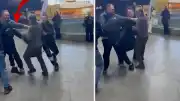 Metrobüs Durağında Güvenlik Görevlisi Tekmeyle Saldırdı