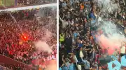 Trabzonspor-Beşiktaş Maçında Deplasman Yasağının Kalkmasıyla Gergin Anlar Yaşandı