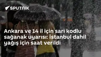 Meteoroloji'den 14 İlde Sarı Kodlu Sağanak Yağış Uyarısı