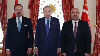 Cumhurbaşkanı Erdoğan, Kerkük Valisi Mehmet Seman Ağa'yı Kabul Etti