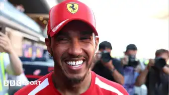 L.H., Ferrari ile İlk Galibiyetini Barcelona'da Aldı
