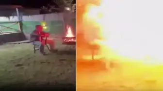 Bursa'da Hobi Bahçesinde Ateş Yakarken Patlama Yaşandı