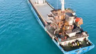 Ukrayna Açıklarında Dron Saldırısına Uğrayan Türk Gemisi İstanbul Boğazı'ndan Geçti