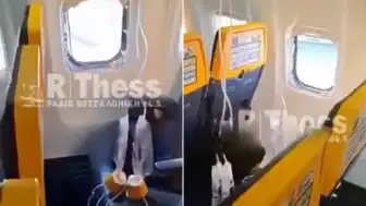 Selanik'te Ryanair Uçağında Teknik Arıza: Yolcu Kabin Dışına Çekildi