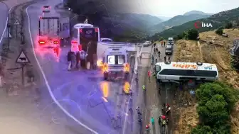 Kırıkkale'de Şarampole Devrilen Otobüs Kazası: 1 Ölü, 40 Yaralı