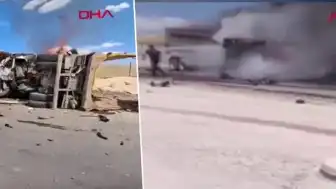 Ankara Bağlum'da Hafriyat Kamyonlarının Karıştığı Kazada 2 İşçi Hayatını Kaybetti