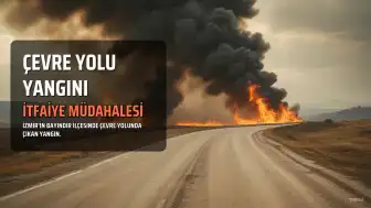 Bayındır Çevre Yolunda Yangın Söndürüldü