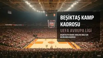 Beşiktaş'ın UEFA Avrupa Ligi Kamp Kadrosu Açıklandı