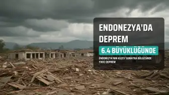 Endonezya'da Yeni Deprem: Kuzey Sumatra 6.4 Büyüklüğünde Sarsıldı