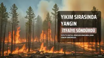 Fatih'te Yıkım Sırasında Çıkan Yangın İtfaiye Tarafından Söndürüldü