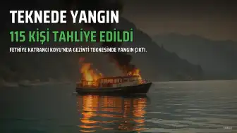 Fethiye'de Tekne Yangını: 115 Kişi Tahliye Edildi, 11 Yolcu Hastaneye Kaldırıldı