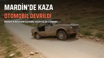 Mardin'in Nusaybin İlçesinde Otomobil Devrildi: Sürücü Yaralandı