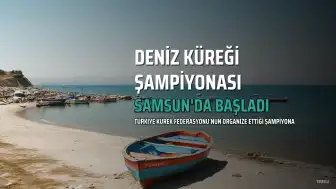 Samsun'da İlk Kez Düzenlenen Deniz Küreği Şampiyonası Başladı