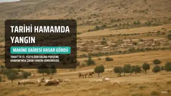 Tokat'ta Tarihi Pervane Hamamı'nda Yangın: Makine Dairesinde Hasar Oluştu