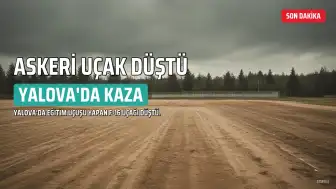 Yalova'da Eğitim Uçağı Düştü