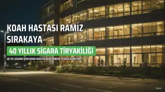40 Yıllık Sigara Kullanıcısı R.S., KOAH Nedeniyle Hastanede Tedavi Görüyor