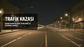 Adana'nın Kozan ilçesinde trafik kazası: 3 yaralı