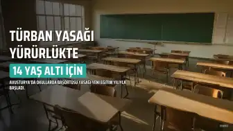Avusturya'da 14 Yaş Altı İçin Türban Yasağı Okullarda Yürürlüğe Girdi