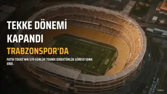 Fatih Tekke'nin Trabzonspor Kariyeri 539 Gün Sonra Sona Erdi