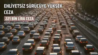 Kütahya'da Ehliyetsiz Sürücüye 221 Bin Lira Ceza, Araç Trafikten Men Edildi
