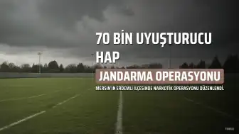Mersin'de Uyuşturucu Operasyonu: 70 Bin Hap Ele Geçirildi, Şüpheli Yakalandı