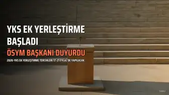 ÖSYM Başkanı Prof. Dr. Bayram Ali Ersoy'dan Açıklama: YKS Ek Yerleştirme Süreci Başladı