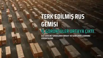 Şile'ye Sürüklenen Rus Gemisi "OMSKIY-107" İç Görüntüleri Ortaya Çıktı