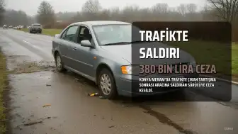 Trafikte Tartıştığı Sürücüye 380 Bin Lira Ceza Kesildi